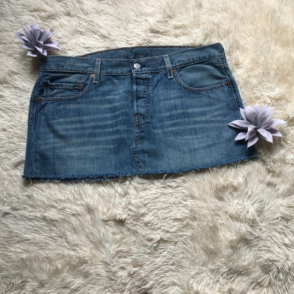 Levi Strauss Cut Off Jean Skirt